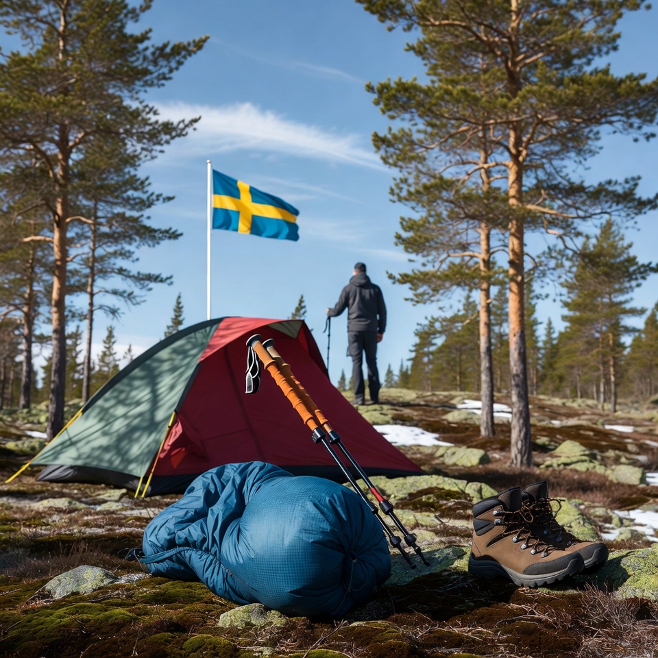 Läger med utsikt